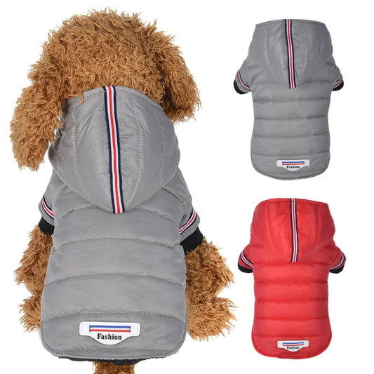 Fashion Striped Hoodie Pet Jacket