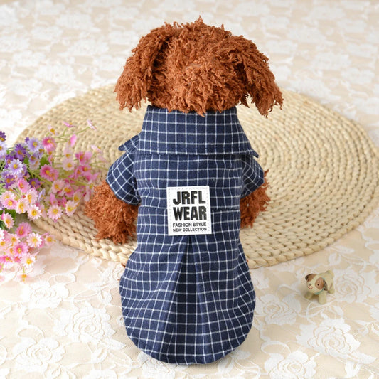 JRFL WEAR Plaid Pet Shirt