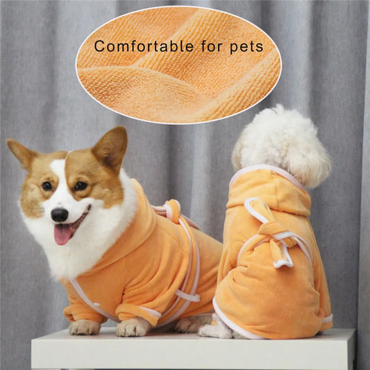 Comfy Absorbent Pet Drying Bathrobe