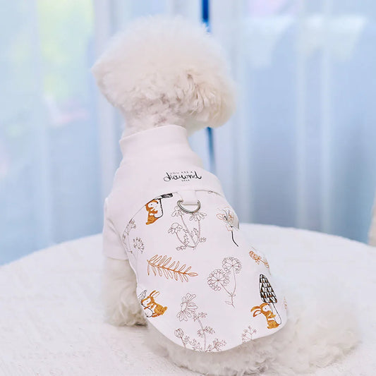 Printed Pet Pajamas Shirt