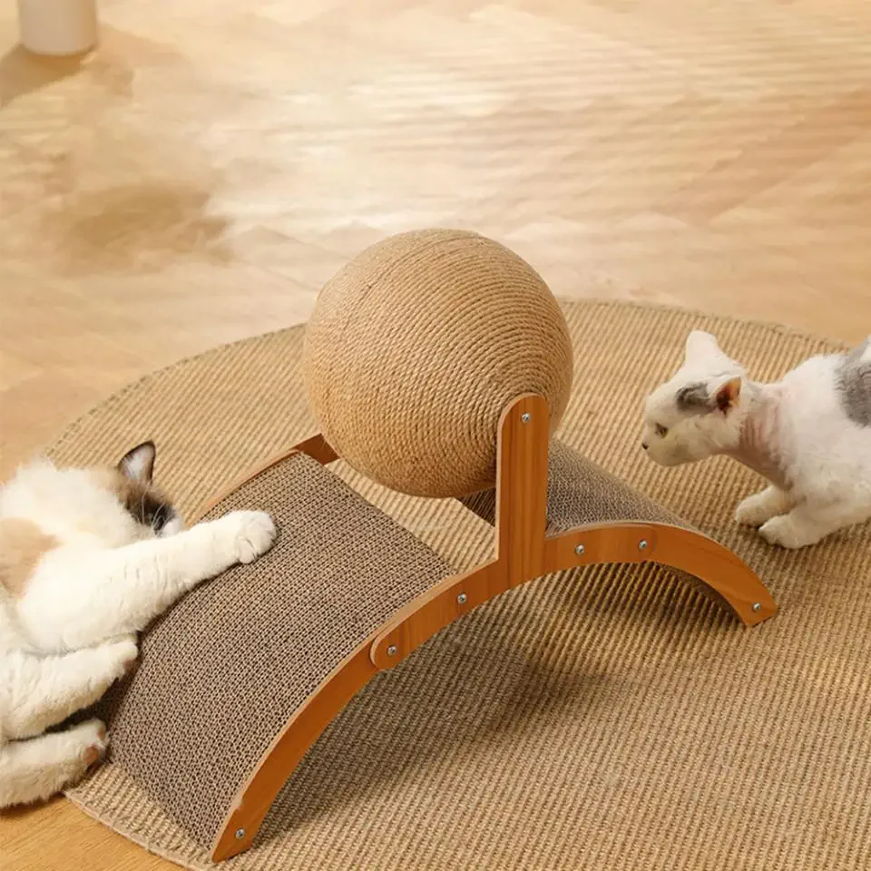 2-In-1 Detachable Wooden Scratcher