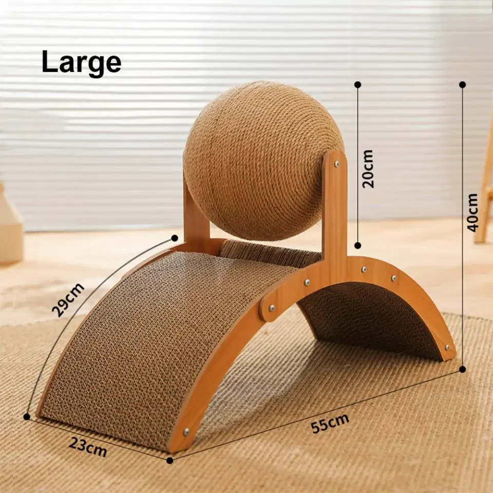 2-In-1 Detachable Wooden Scratcher