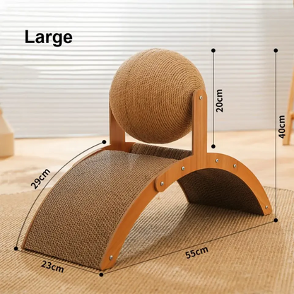 2-In-1 Detachable Wooden Scratcher